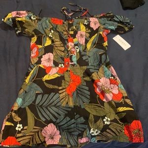 Guess Floral lace up romper